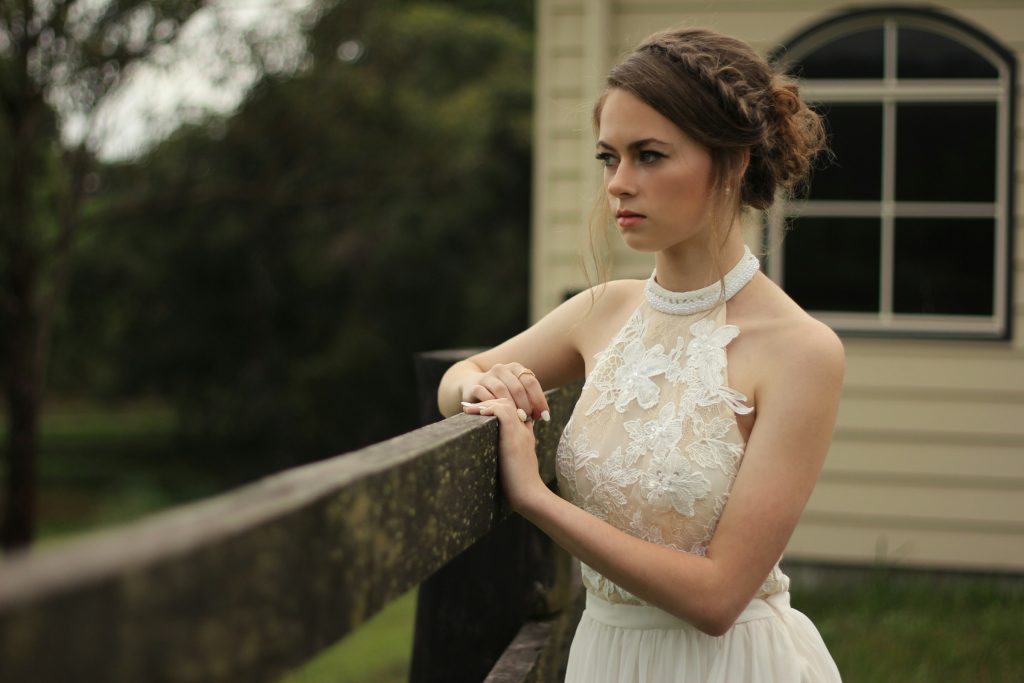 halter neckline wedding dress Halter gowns pair beautifully with sleek hairstyles and statement earrings, creating an effortlessly refined bridal look.